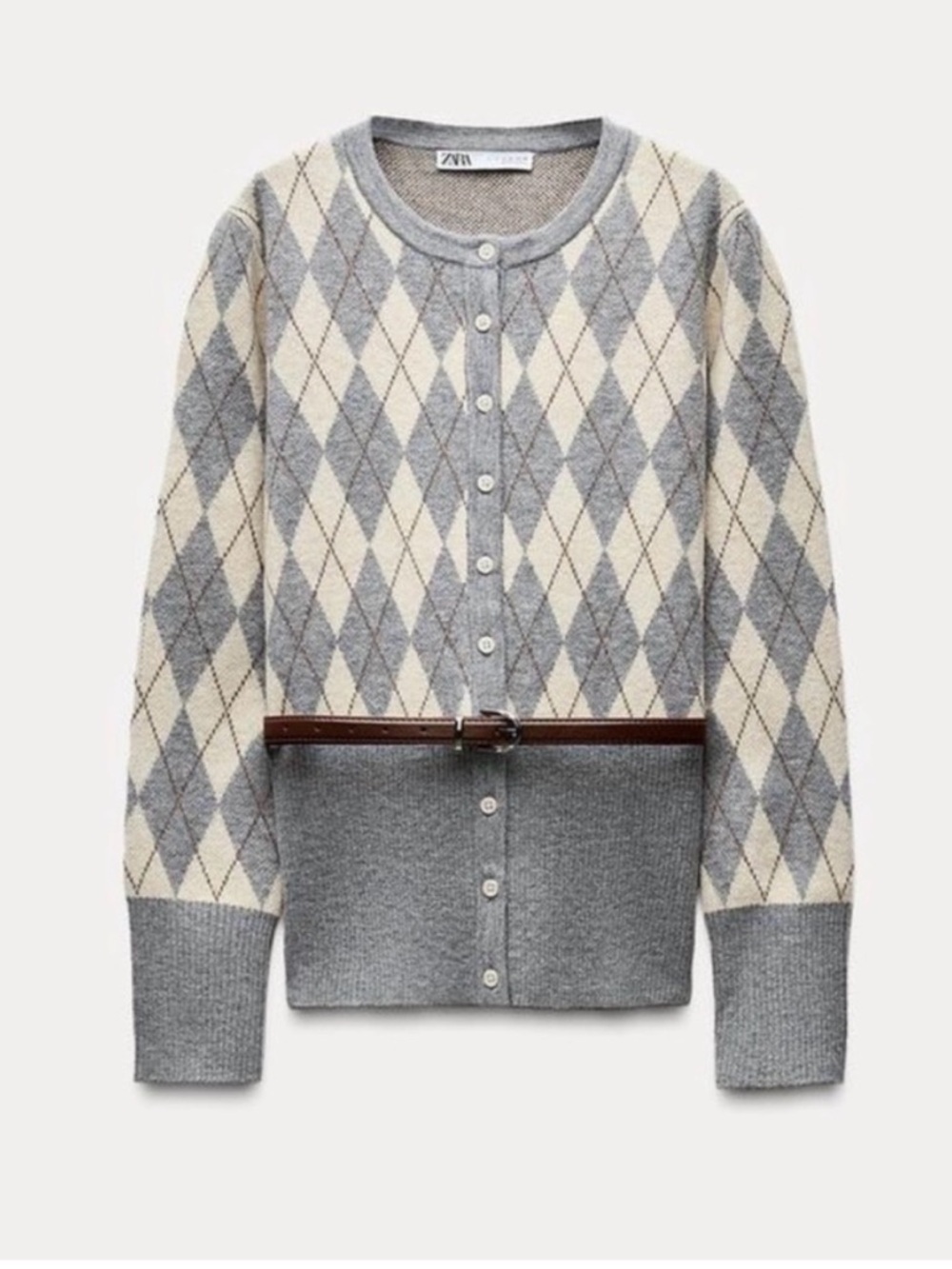 Zara Knit diamond sweater